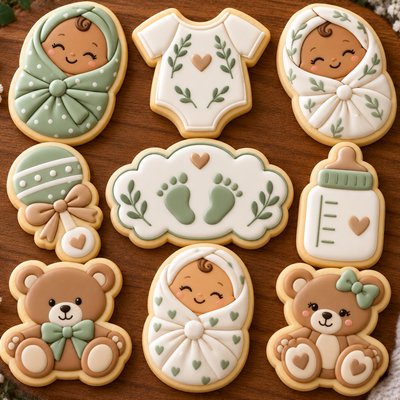  Baby Shower Cookie Set