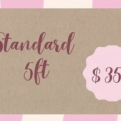 5ft painted banner *most popular *