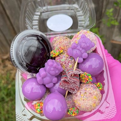 Small Candied Grapes Tray