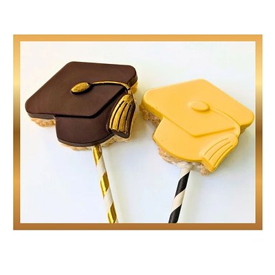 Graduation Dipped Cereal Treats-1 Dozen 