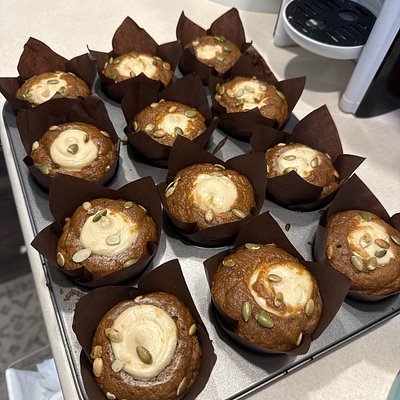 Pumpkin Cream Cheese Muffins