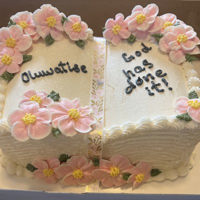 1/8 Sheet Cake Double Layer