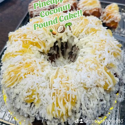 Pineapple Coconut Pound Cake