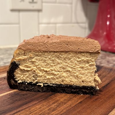 Espresso Chocolate Cheesecake With Whipped Chocolate Mousse 