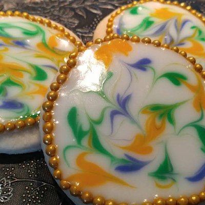 Mardi Gras Sugar Cookies