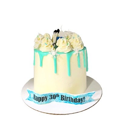 6in Round Cake (Serves 10-15)