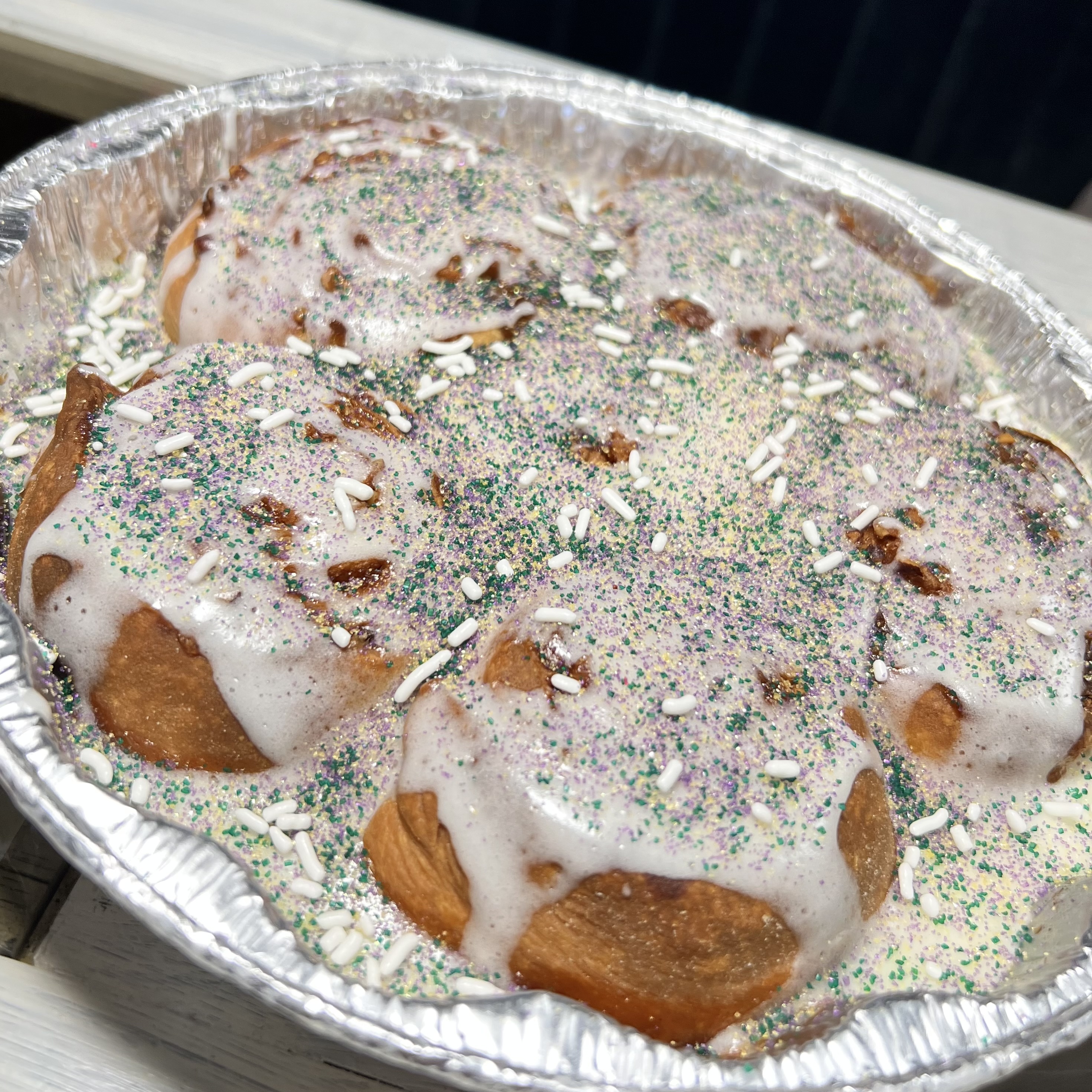 Sourdough Cinnamon Roll King Cake
