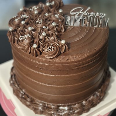 Decadent Double Chocolate Fudge Cake