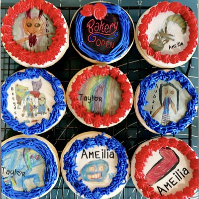 New!! Custom Child’s Art Cookies (Reg/GF) Send Me Their Photos, I’ll Do The Rest! $25/doz