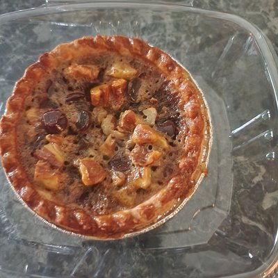 Bourbon Chocolate Chip Pecan Tart