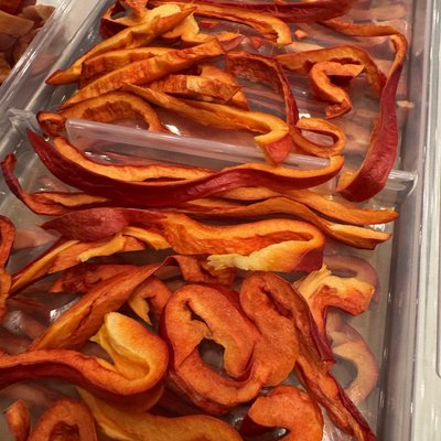 Red Bell Pepper Snacks