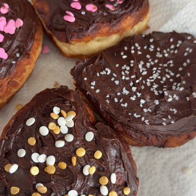 Six (6) Chocolate Sprinkle Donuts