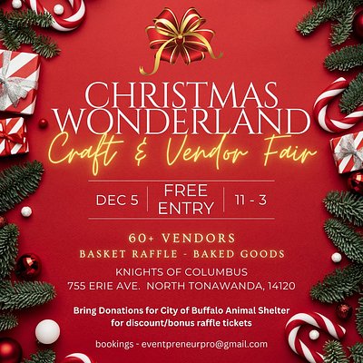 December 5th: Christmas Wonderland Craft & Vendor Market