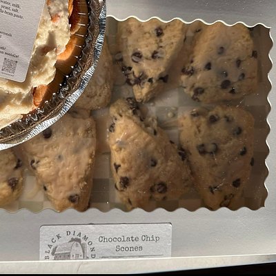 White Chocolate Strawberry Scones