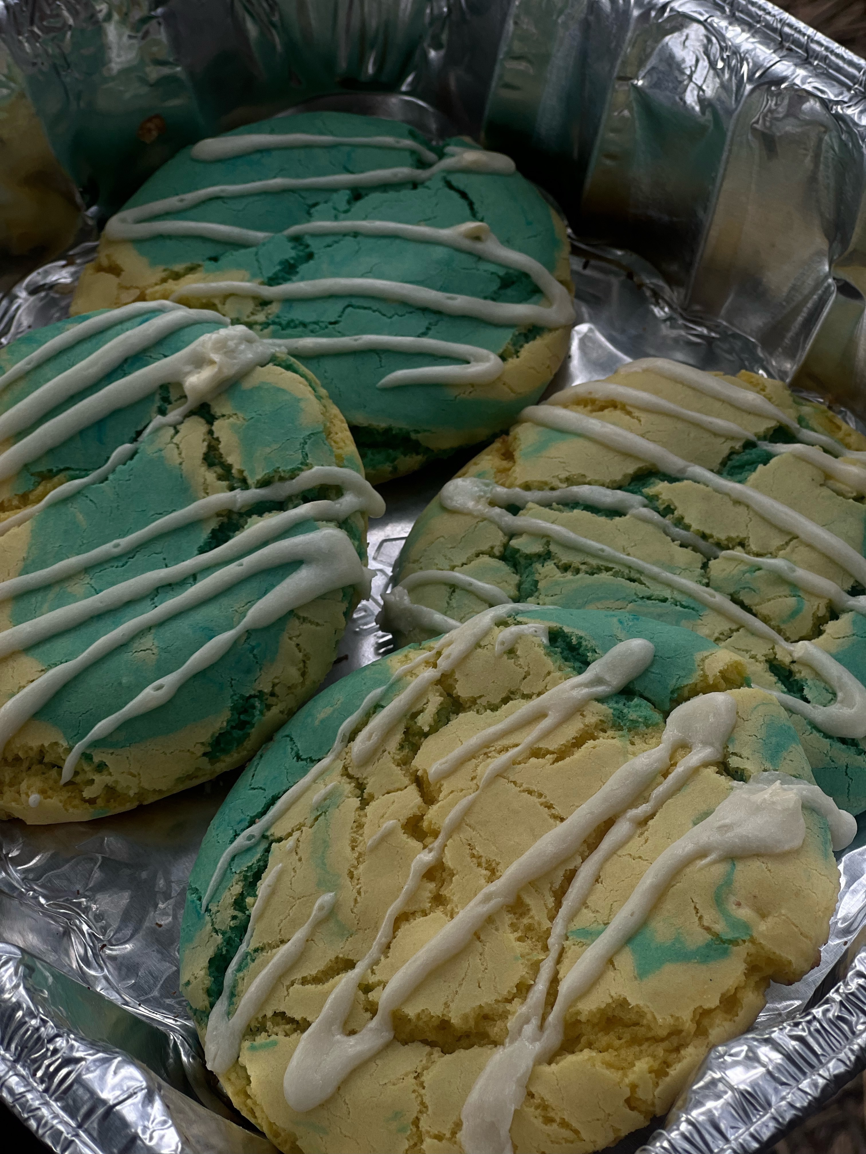 Blue Lemon Swirl Cookiez