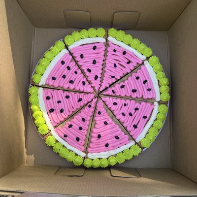 Watermelon Cookie Cake