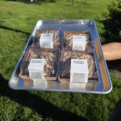 Tray Of Peanutbutter Crunch Bars