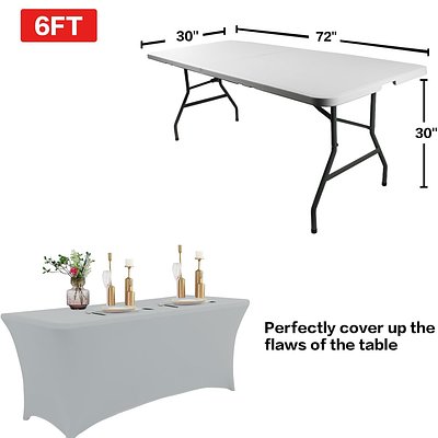 6 Ft Table W/ Table Cloth