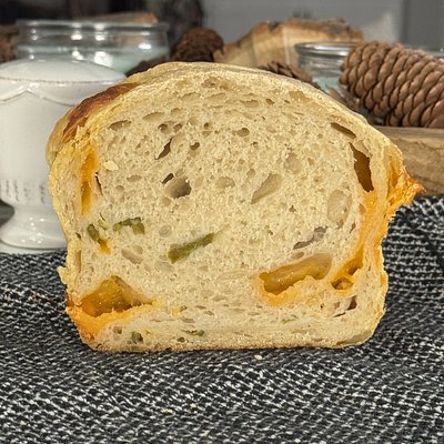 Jalapeño Cheddar Sourdough Loaf