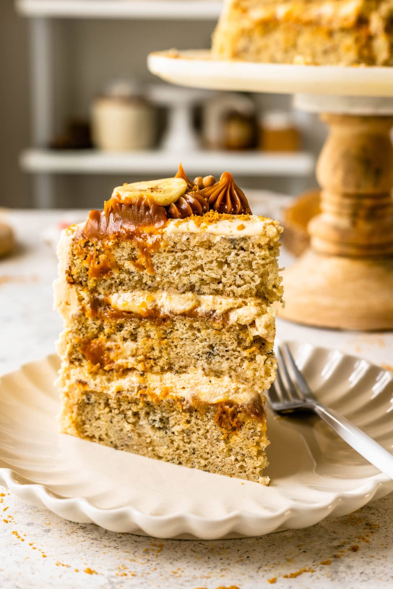 Banoffee Cake Slice
