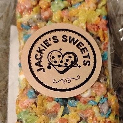 Fruit Pebble Rice Krispie Treats 