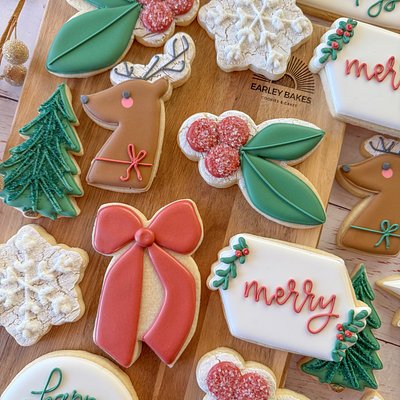 Classic Decorated Dozen Christmas Cookies