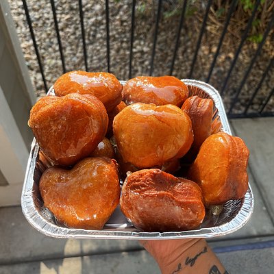 Crème Brûlée Mini Heart Donuts
