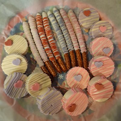 Dipped Pretzel Rods Dozen