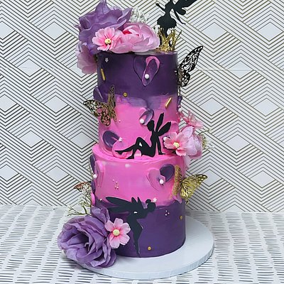 Mini Two Tier  Custom Cake(4in+6in)