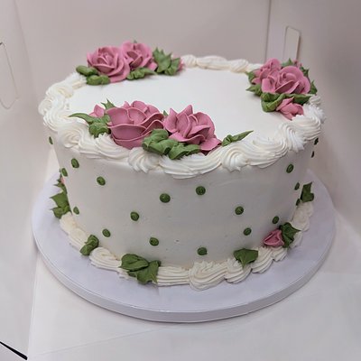 Custom 9" Double Layer Round Cake 