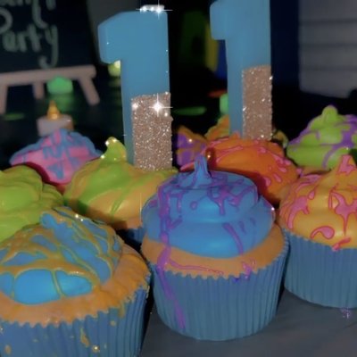 Neon Cupcakes