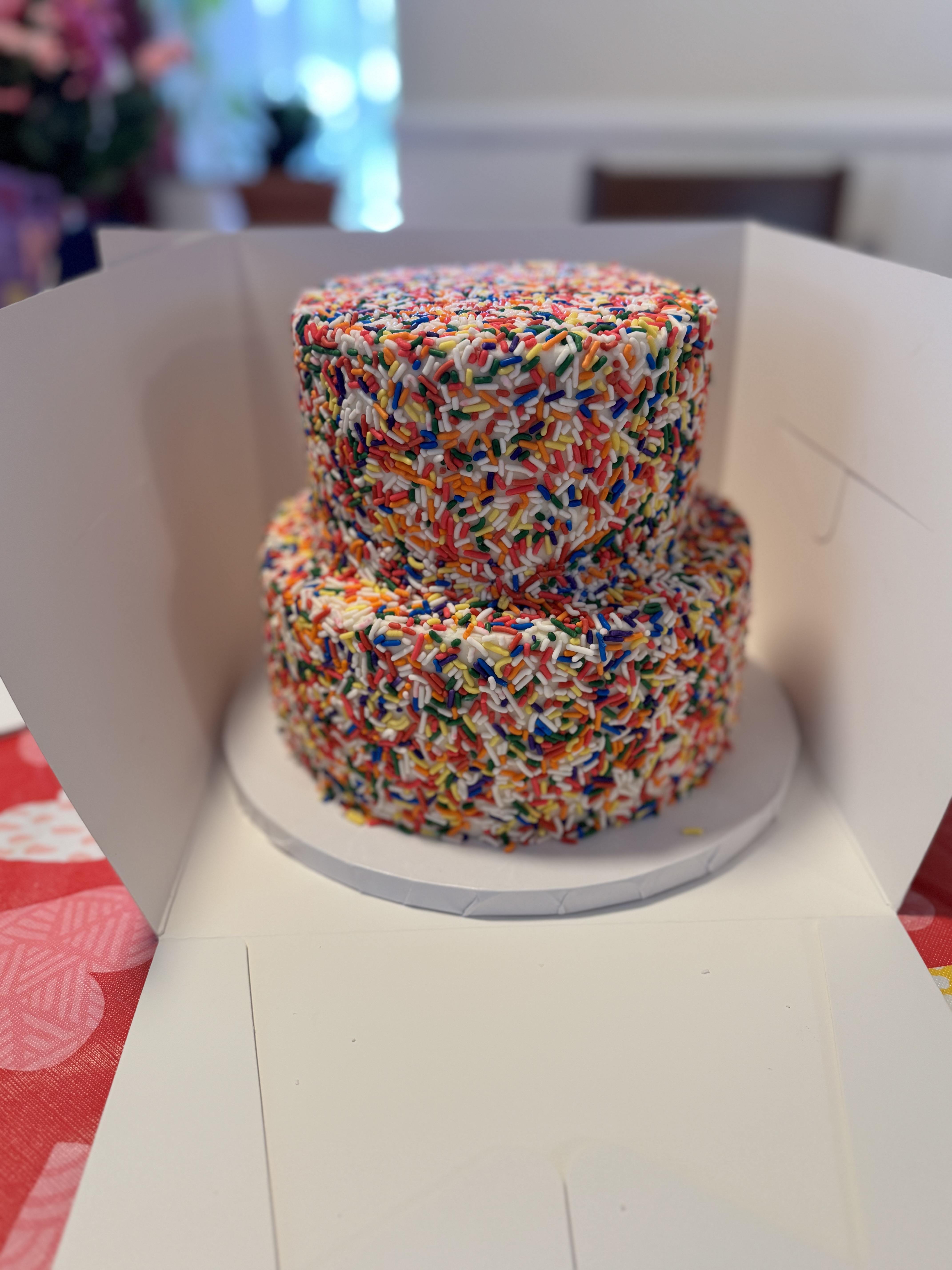Two-tier, 2-layer Custom Cake