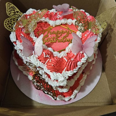 12in Heart Cake Filled Basic 