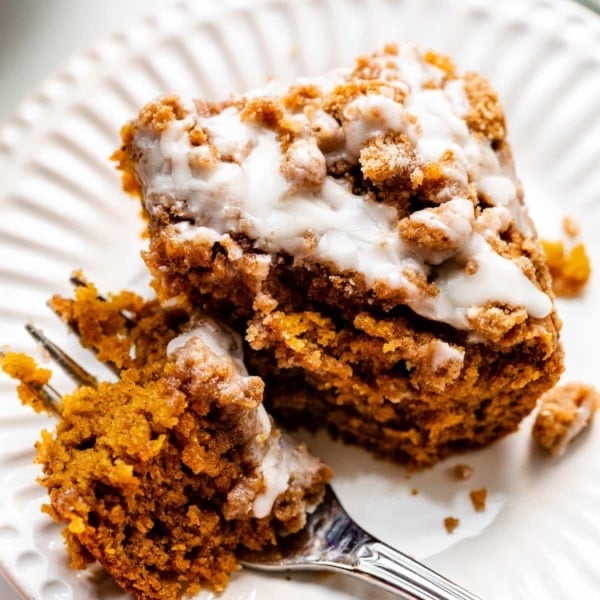 Pumpkin Coffee Cake Bars 