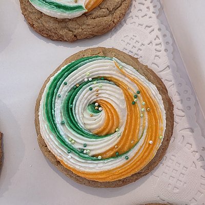 Seasonal Frosted Brown Sugar Cookies