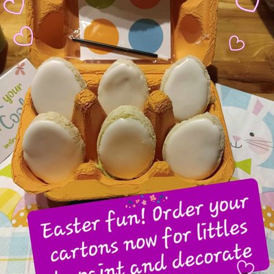 Paint Your Own Easter Cookies 