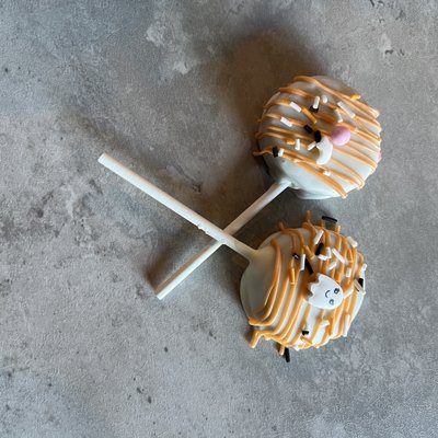 Halloween Funfetti Circle Cake Pop 