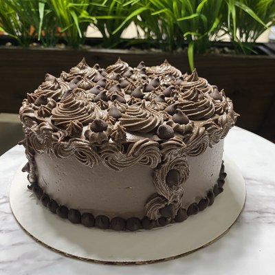 7” Round Chocolate Vegan Cake 