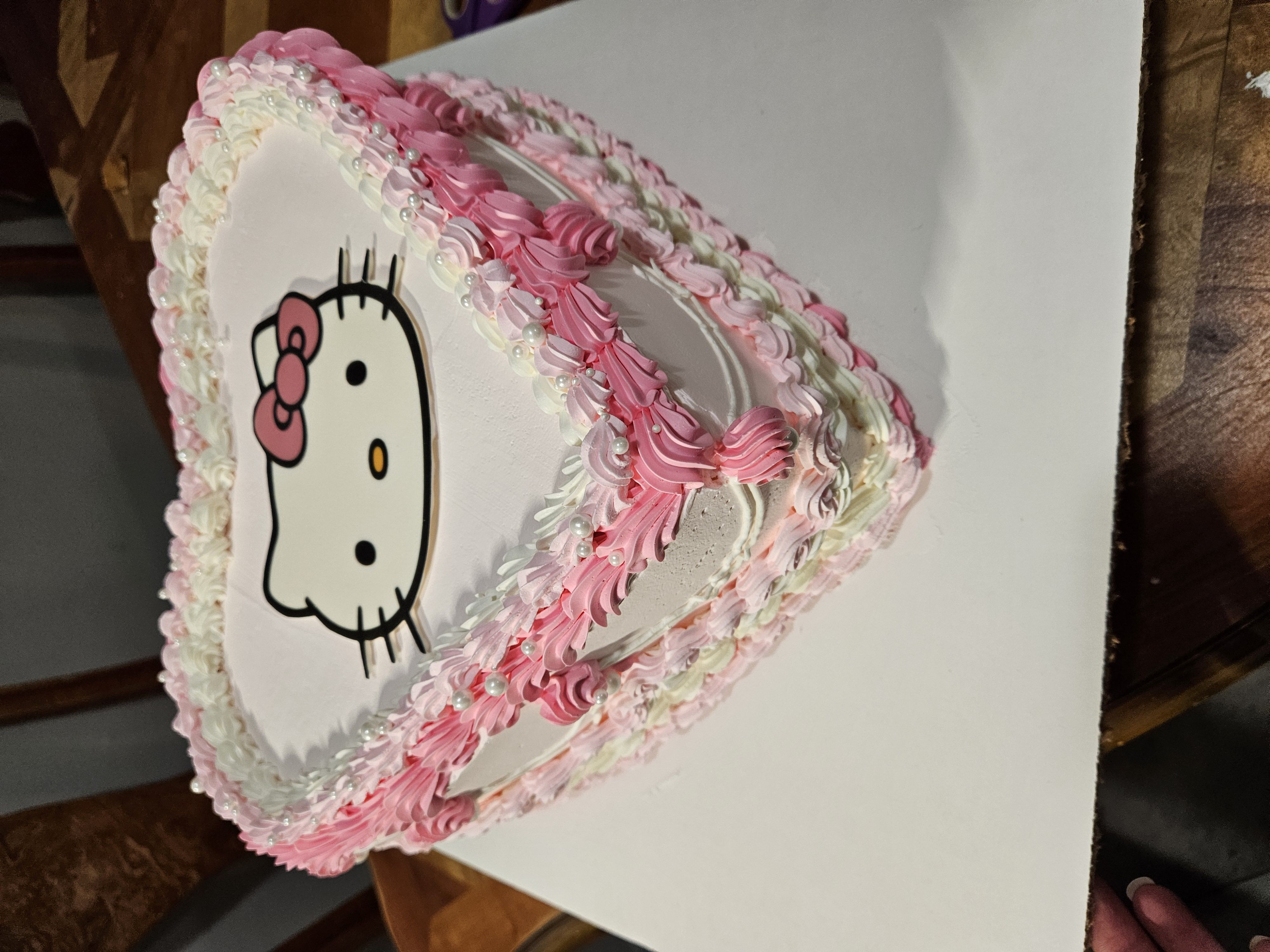 9in Heart Cake Filled With Image