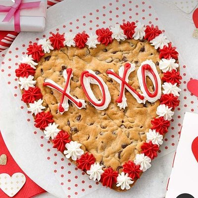 Heart Shaped Cookie Cake