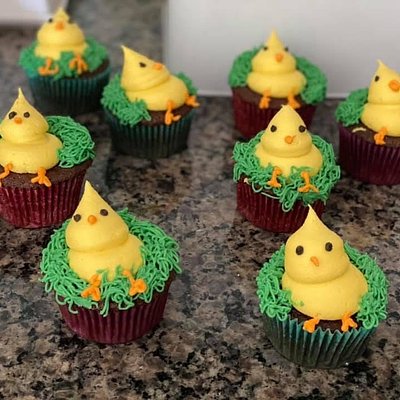 Chick Cupcakes 