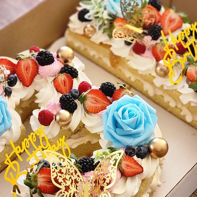 Number Cake Double Layer