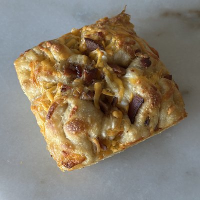 Bacon & Sharp Cheddar Focaccia 9”
