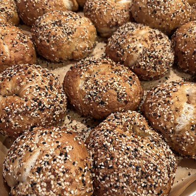 Sourdough Everything Bagels