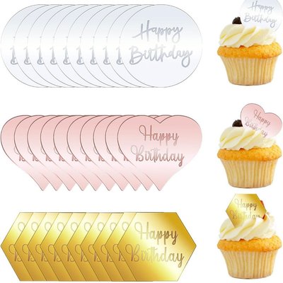 Acrylic Cupcake Toppers 