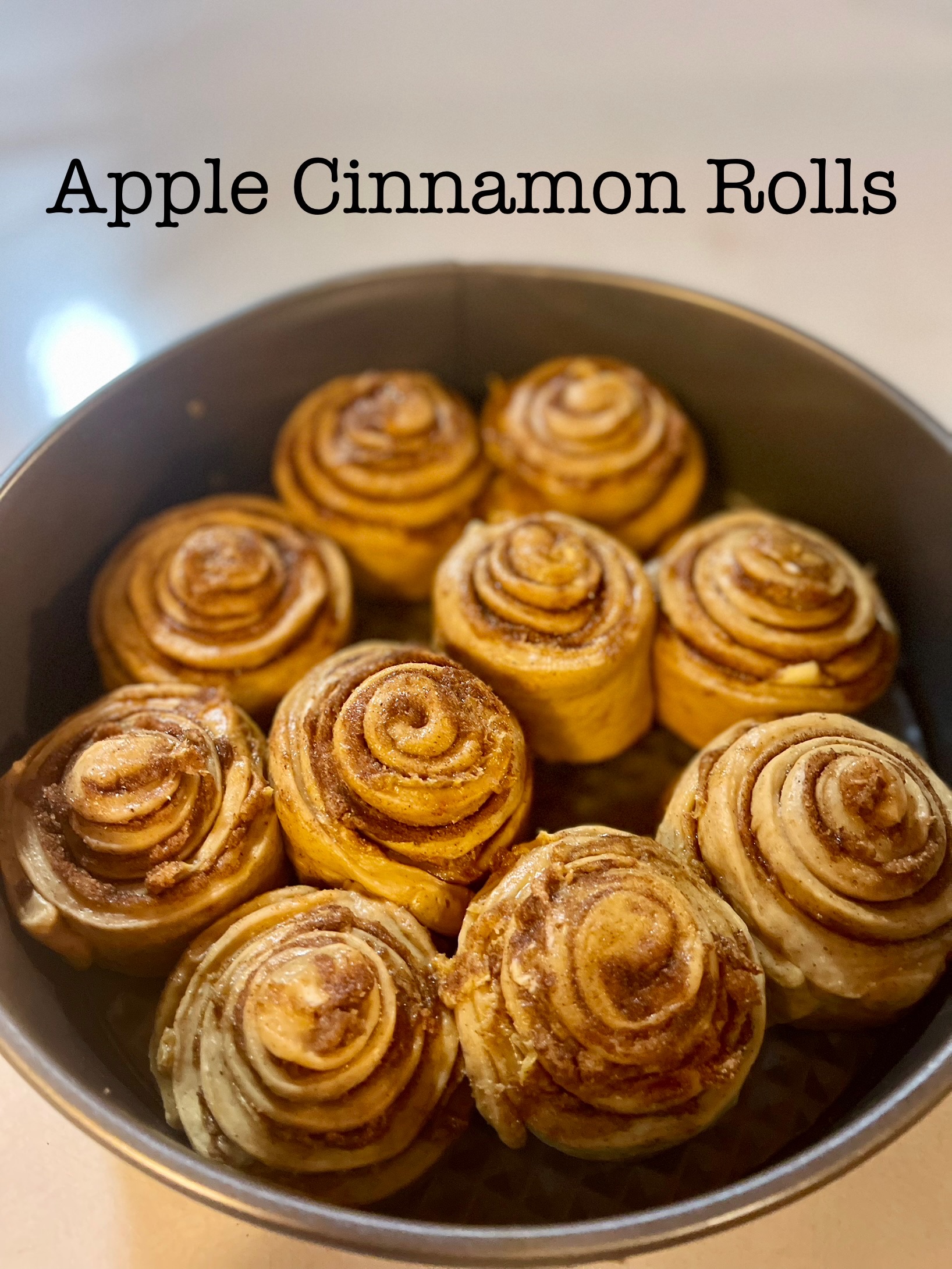 Caramel Apple Cinnamon Rolls