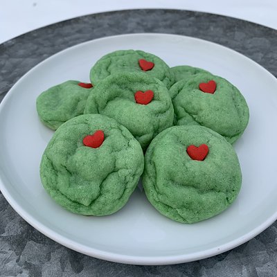 Peppermint Grinch Cookies