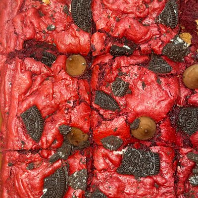 Red velvet brownies