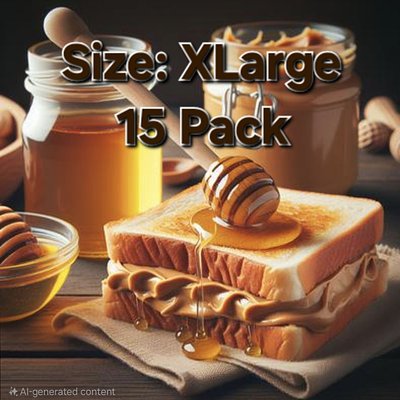 (X-Large 15pk) Pawfect Peanut Butter 🍯🥜