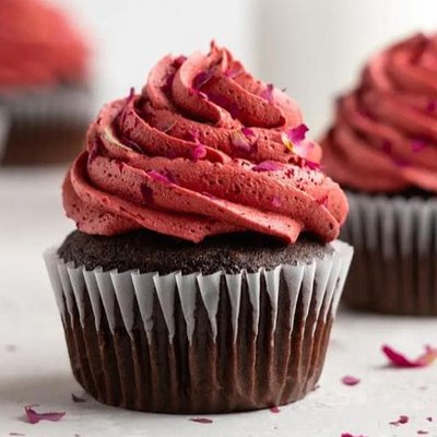 Chocolate Cupcake w/ Dark cherry Filling 
